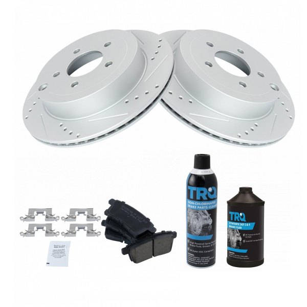 TRQ® - Performance Ceramic Rear Brake Kit