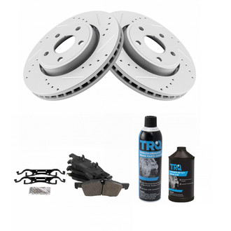 TRQ® - Performance Semi-Metallic Front Brake Kit