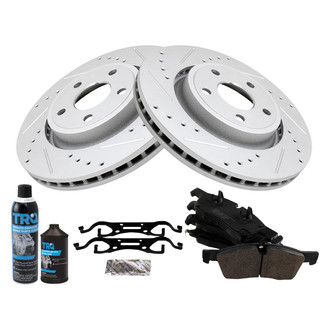 TRQ® - Performance Semi-Metallic Front Brake Kit