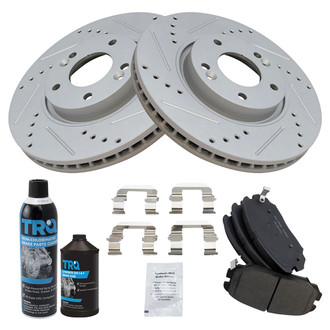 TRQ® - Performance Ceramic Front Brake Kit