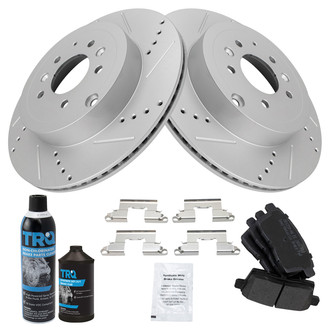 TRQ® - Performance Semi-Metallic Rear Brake Kit