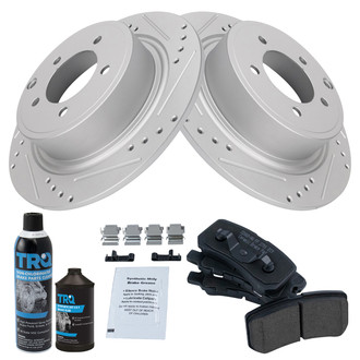 TRQ® - Performance Ceramic Rear Brake Kit