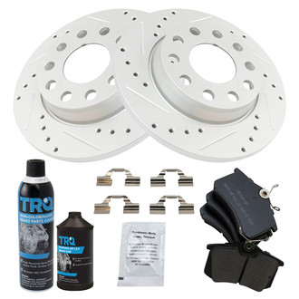 TRQ® - Performance Semi-Metallic Rear Brake Kit
