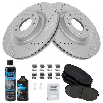 TRQ® - Performance Ceramic Front Brake Kit