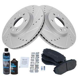 TRQ® - Performance Semi-Metallic Front Brake Kit