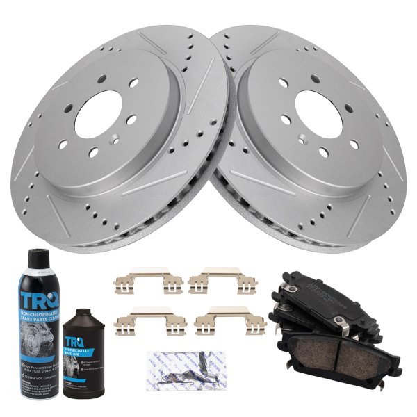 TRQ® - Performance Ceramic Rear Brake Kit