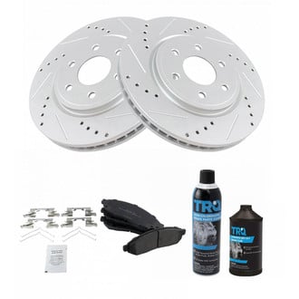 TRQ® - Performance Semi-Metallic Brake Kit