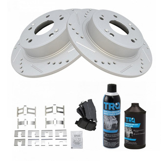 TRQ® - Performance Semi-Metallic Rear Brake Kit