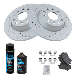 TRQ® - Rear Disc Brake Kit with Ceramic Pads