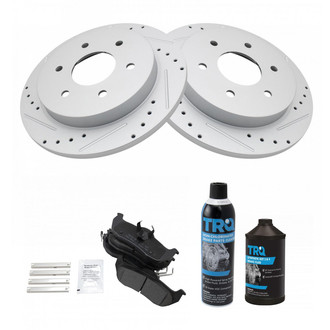 TRQ® - Performance Semi-Metallic Rear Brake Kit