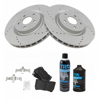TRQ® - Performance Semi-Metallic Front Brake Kit