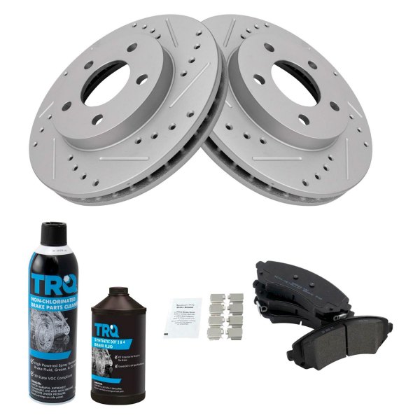 TRQ® - Performance Semi-Metallic Front Brake Kit