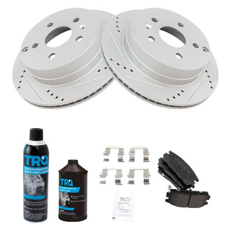 TRQ® - Performance Semi-Metallic Rear Brake Kit