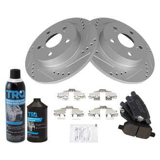 TRQ® - Performance Ceramic Rear Brake Kit