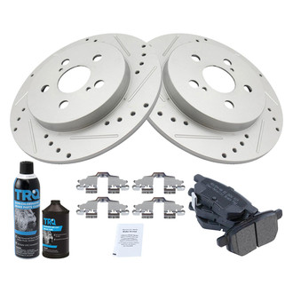 TRQ® - Performance Semi-Metallic Rear Brake Kit