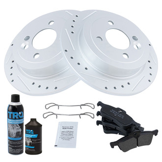 TRQ® - Performance Semi-Metallic Rear Brake Kit