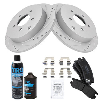 TRQ® - Performance Semi-Metallic Rear Brake Kit