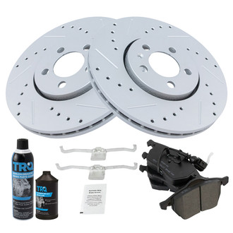 TRQ® - Performance Semi-Metallic Front Brake Kit