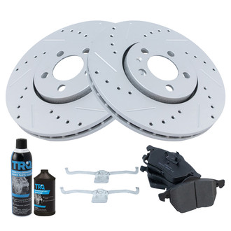 TRQ® - Performance Ceramic Front Brake Kit