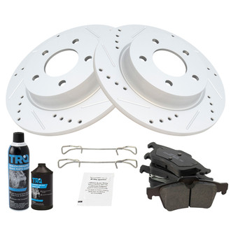 TRQ® - Performance Ceramic Rear Brake Kit