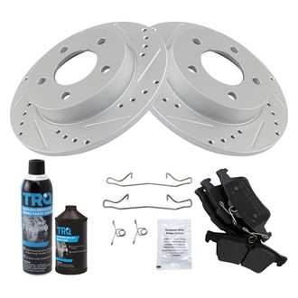 TRQ® - Performance Semi-Metallic Rear Brake Kit