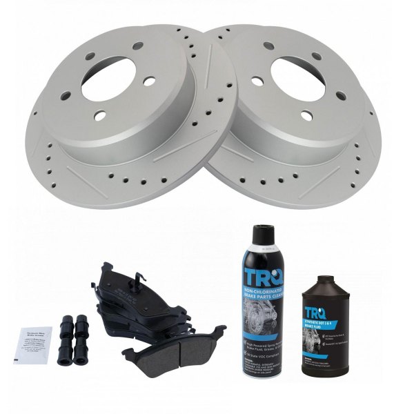 TRQ® - Performance Semi-Metallic Rear Brake Kit