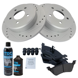 TRQ® - Performance Ceramic Rear Brake Kit