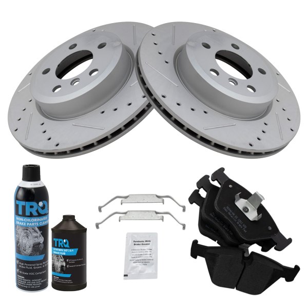 TRQ® - Performance Semi-Metallic Front Brake Kit