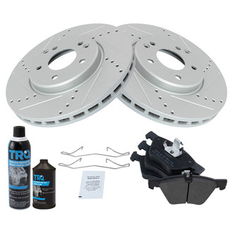 TRQ® - Performance Semi-Metallic Front Brake Kit
