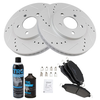 TRQ® - Performance Semi-Metallic Front Brake Kit