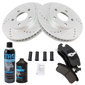TRQ® - Performance Ceramic Front Brake Kit