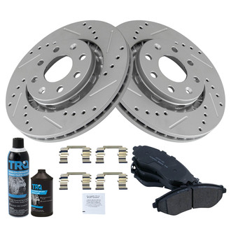 TRQ® - Performance Ceramic Front Brake Kit