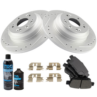 TRQ® - Performance Semi-Metallic Front Brake Kit