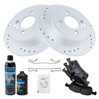 TRQ® - Performance Ceramic Rear Brake Kit