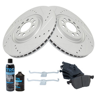 TRQ® - Performance Ceramic Front Brake Kit