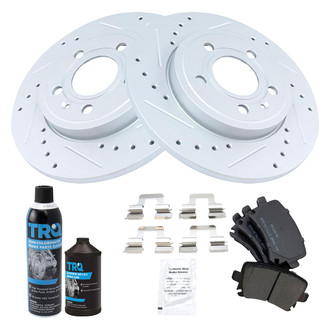 TRQ® - Performance Semi-Metallic Rear Brake Kit