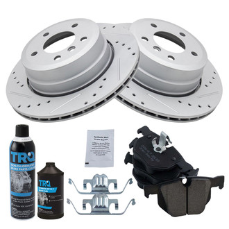 TRQ® - Performance Ceramic Rear Brake Kit