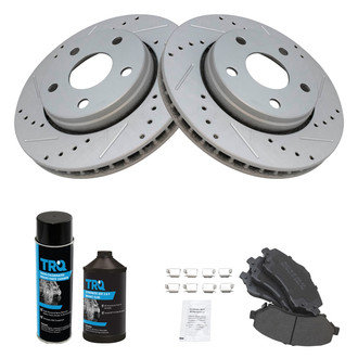TRQ® - Performance Semi-Metallic Front Brake Kit