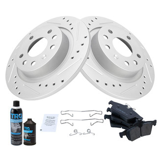 TRQ® - Performance Ceramic Rear Brake Kit