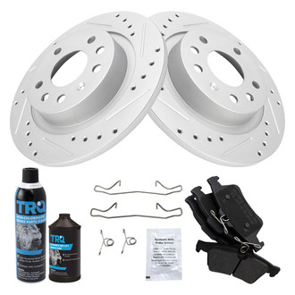 TRQ® - Performance Semi-Metallic Rear Brake Kit