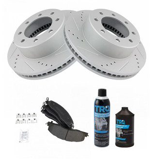 TRQ® - Performance Semi-Metallic Front Brake Kit