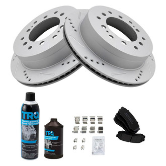 TRQ® - Performance Semi-Metallic Rear Brake Kit