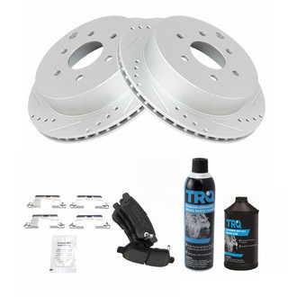 TRQ® - Performance Ceramic Rear Brake Kit