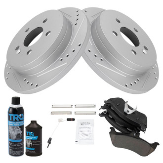 TRQ® - Performance Ceramic Rear Brake Kit