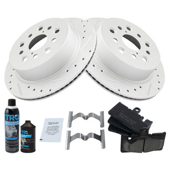 TRQ® - Performance Ceramic Rear Brake Kit