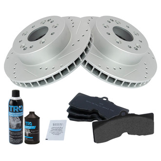 TRQ® - Performance Semi-Metallic Rear Brake Kit