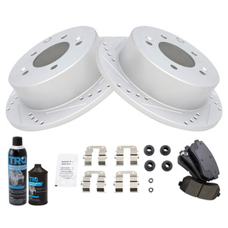 TRQ® - Performance Ceramic Rear Brake Kit