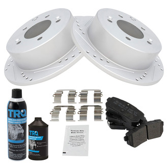 TRQ® - Performance Semi-Metallic Rear Brake Kit