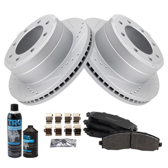 TRQ® - Performance Semi-Metallic Rear Brake Kit