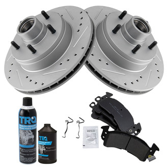 TRQ® - Performance Semi-Metallic Front Brake Kit